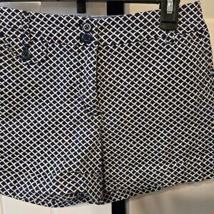 Navy and white shorts